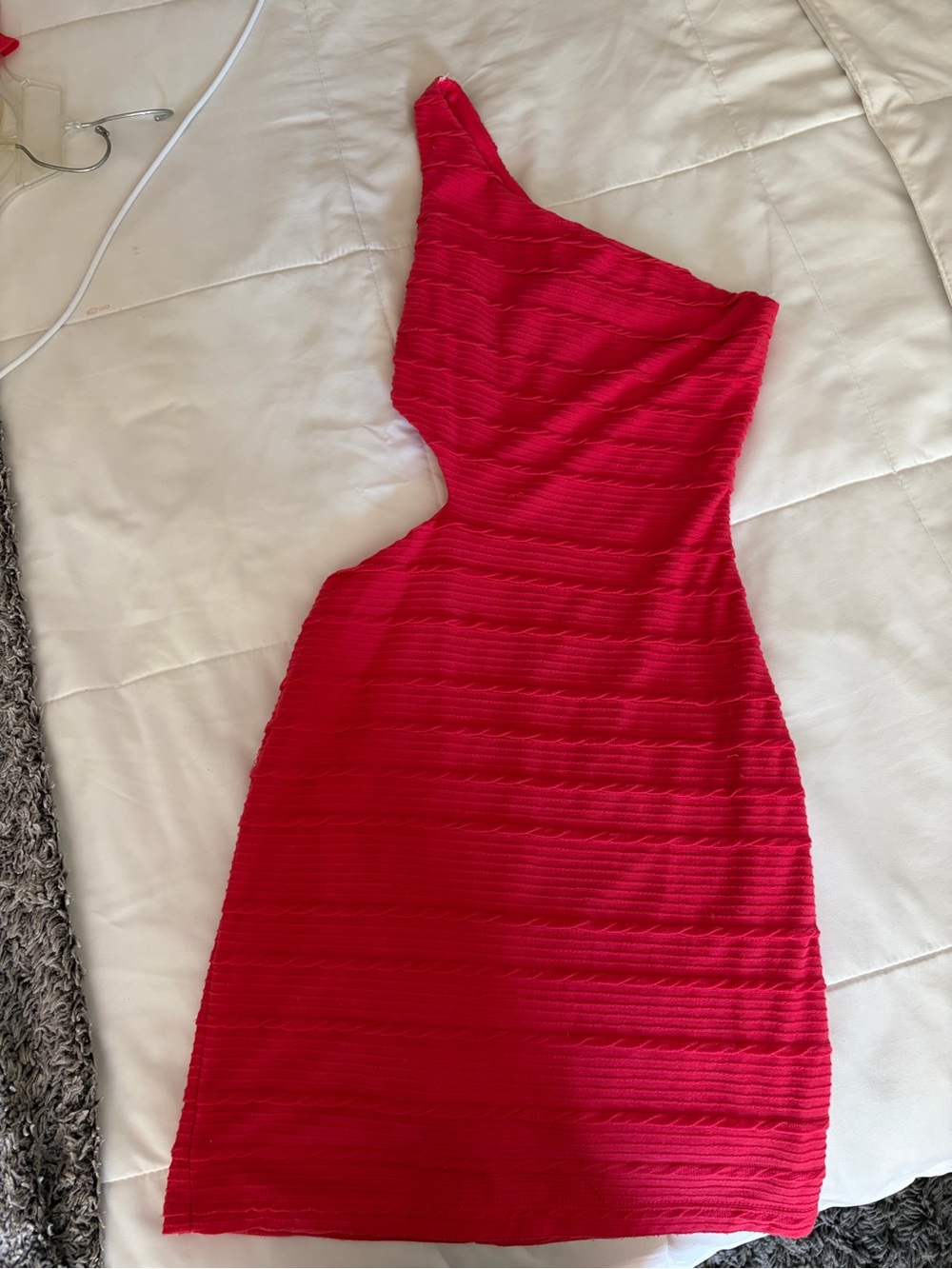 B Darlin Coral Cutout Mini Dress